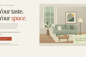 TasteRoom — Taste-to-Space Agent