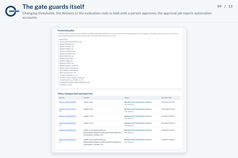 Gasket: release gate for ML models – screenshot 9