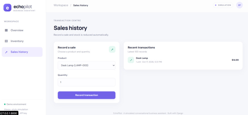 EchoPilot: Alexa+ Hackathon Project – screenshot 4
