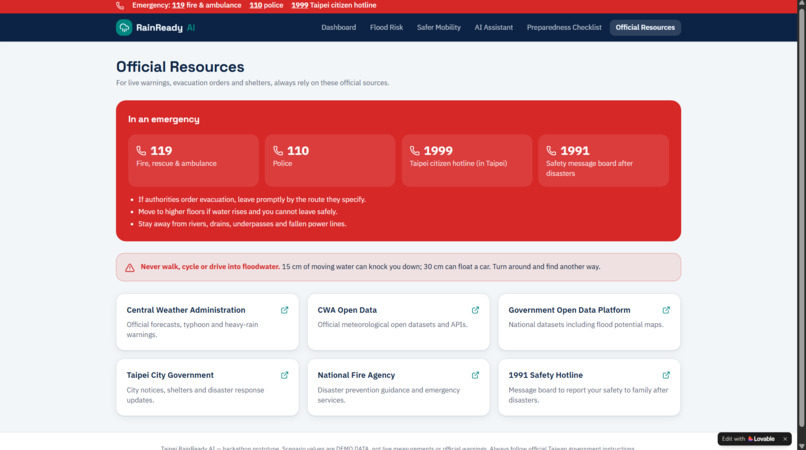 Taipei RainReady AI – screenshot 7