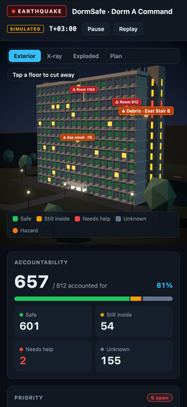 DormSafe – screenshot 2
