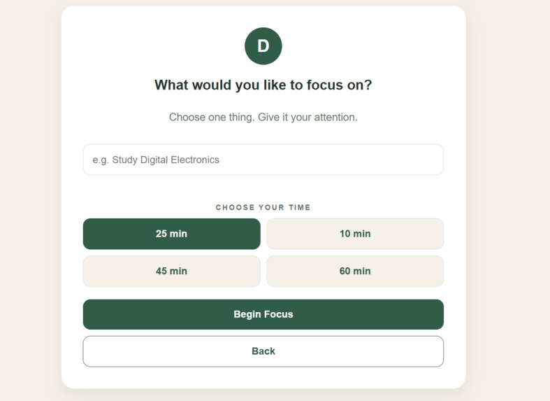 Dhyana focus app – screenshot 2