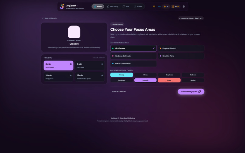 JoyQuest – screenshot 2