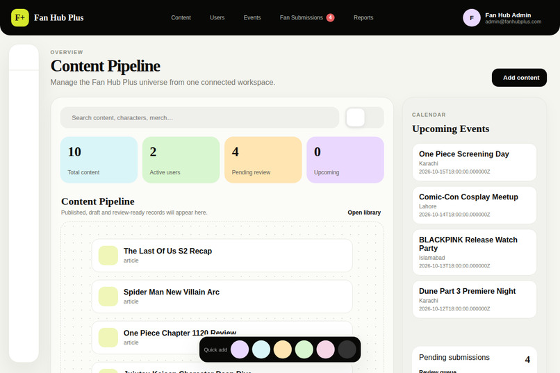 Fan Hub Plus – screenshot 6