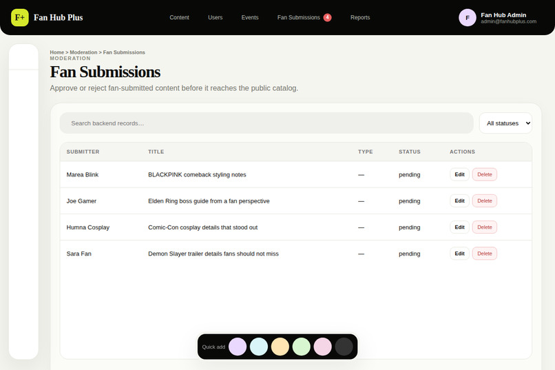 Fan Hub Plus – screenshot 7