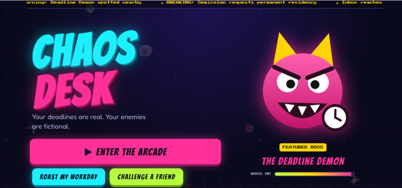 chaos-desk – screenshot 1