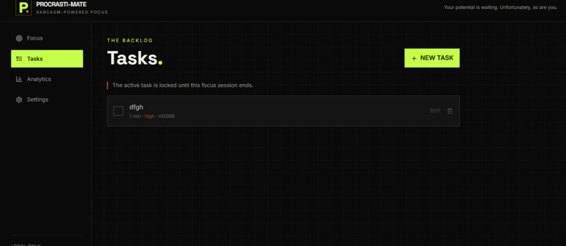 PROCRASTI-MATE – screenshot 2