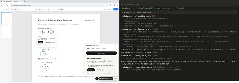 StudyLens: An AI Tutor That Learns How You Think – screenshot 8