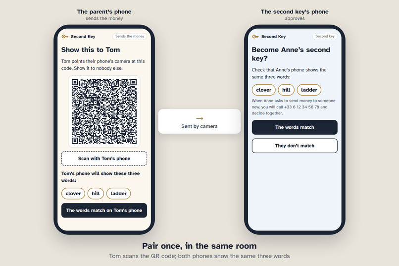 Second Key: a call-back check before a parent pays – screenshot 3