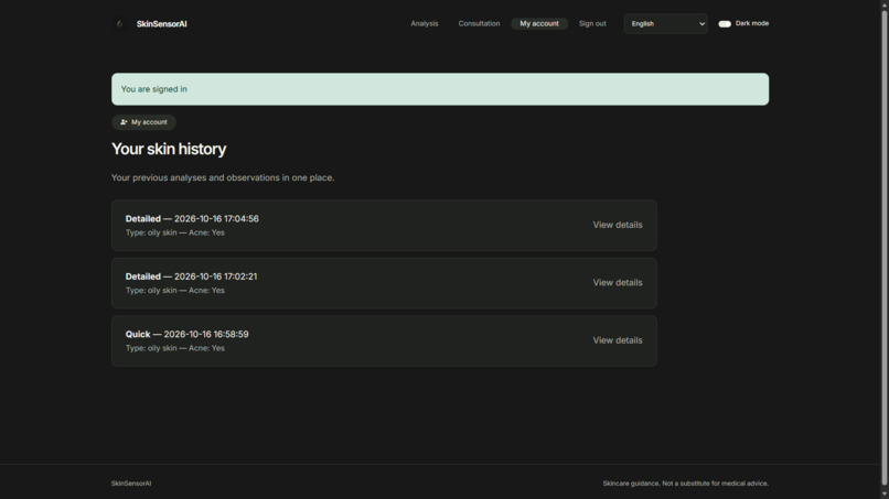 SkinSensorAI – screenshot 3