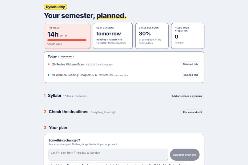 Syllabuddy – screenshot 1