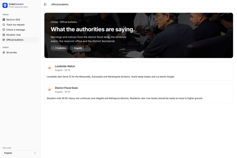 CrisisConnect – screenshot 1