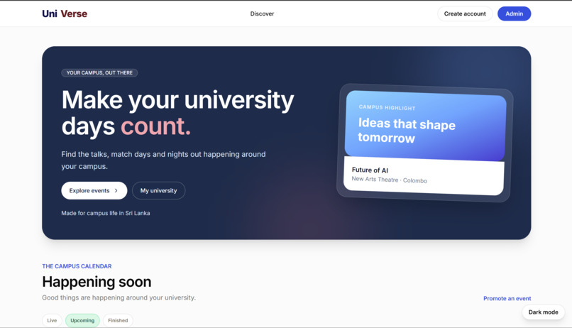 UniVerse – screenshot 1