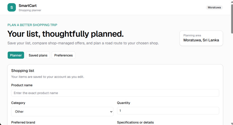 smart shopping planner ai – screenshot 2