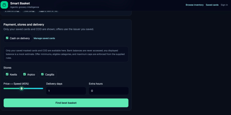 Smart Basket – screenshot 1