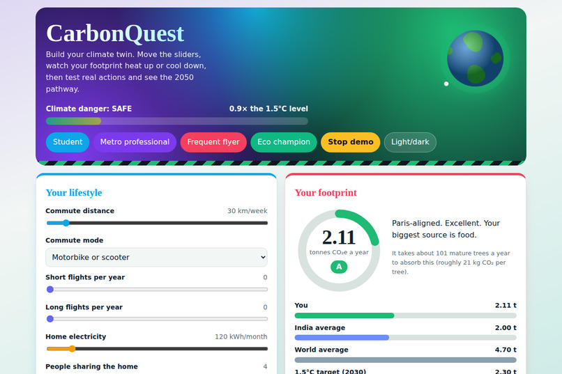 CarbonQuest – screenshot 1