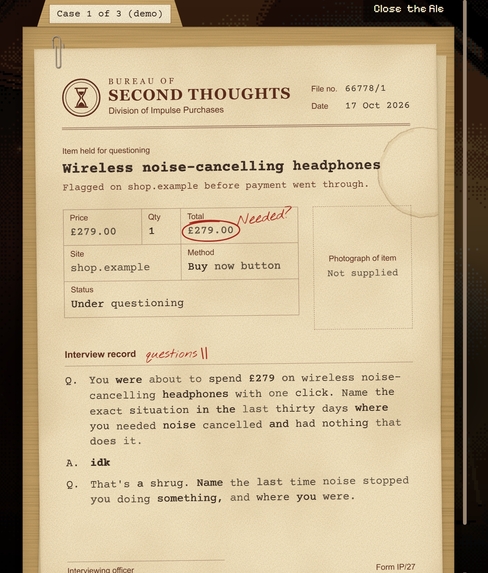 Second Thoughts – screenshot 2