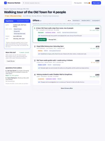 Reverse Market – screenshot 1