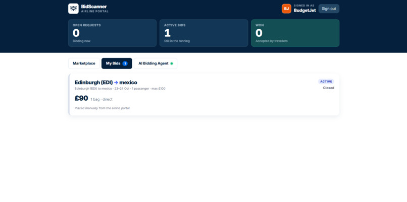 BidScanner – screenshot 1