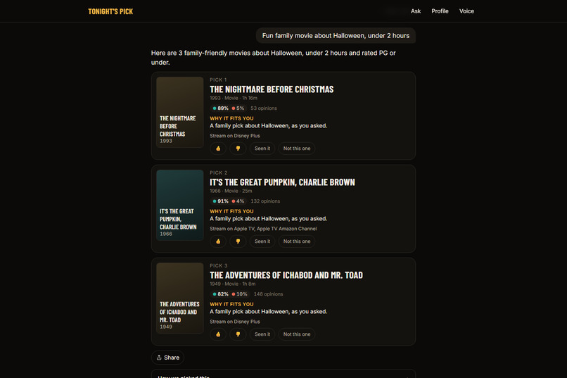 Tonight’s Pick – screenshot 3