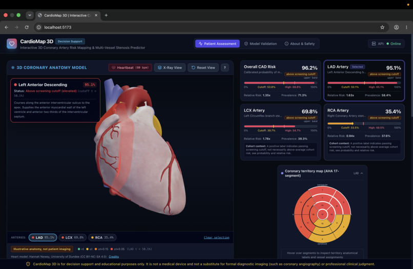 CardioMap3D – screenshot 2