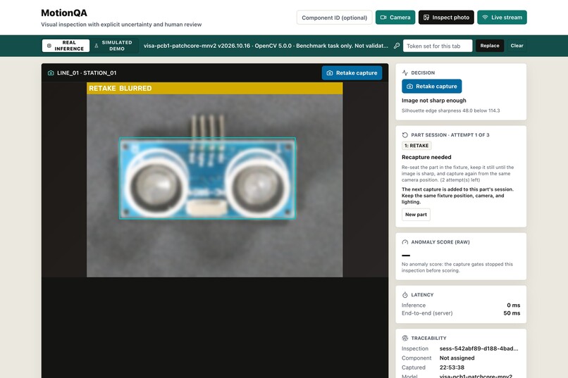 Motion QA – screenshot 1