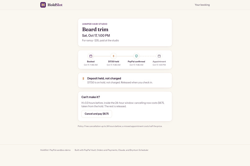 HoldSlot – screenshot 1
