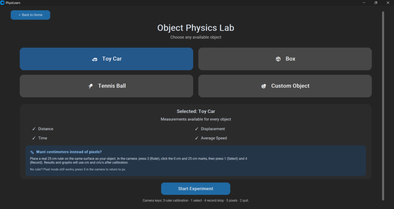 PhysiLearn – screenshot 2