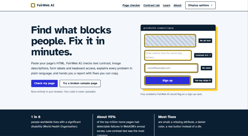 FairWeb AI – screenshot 1