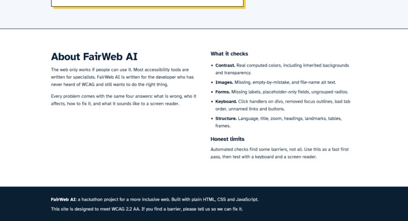 FairWeb AI – screenshot 5