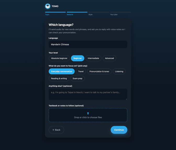 TOMO – screenshot 2