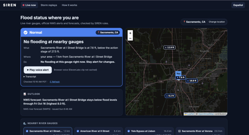 SIREN: Street-Level Flood Intelligence – screenshot 1