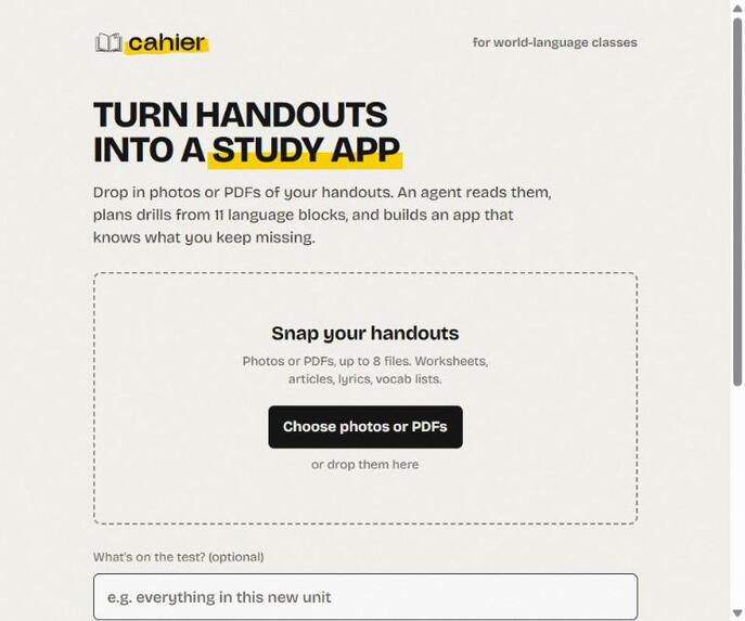 Cahier – screenshot 3