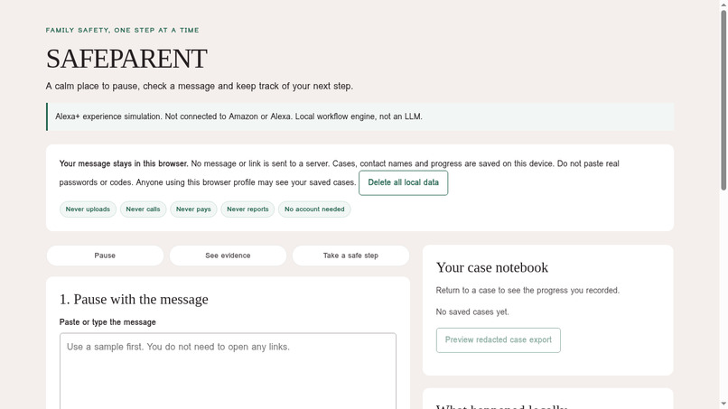 SAFEPARENT – screenshot 1