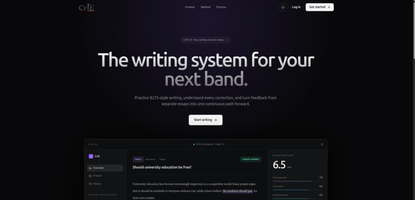 CrIE – screenshot 1