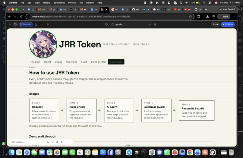 JRRtoken – screenshot 3