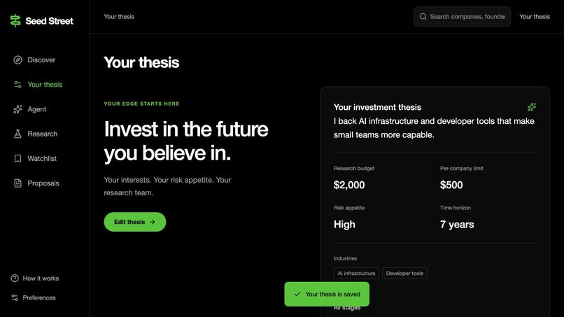 SeedStreet – screenshot 1