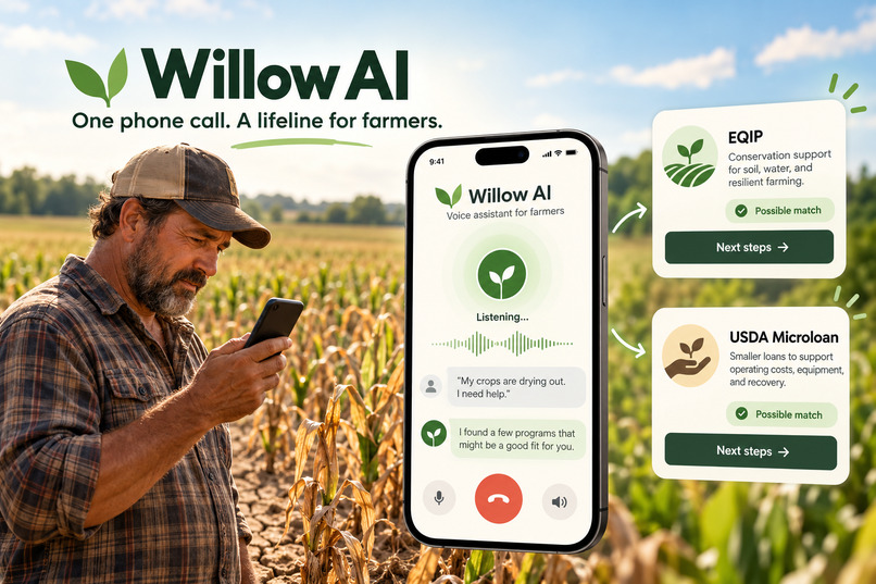 Willow AI — One phone call. A lifeline for farmers. – screenshot 1