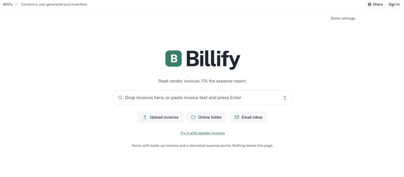 Billify – screenshot 1