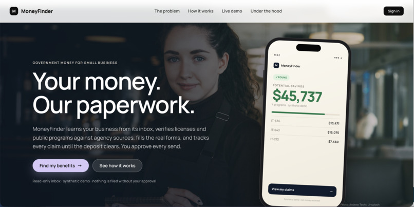 MoneyFinder – screenshot 1
