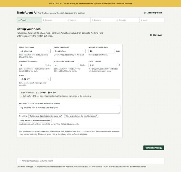 TradeAgent AI – screenshot 2