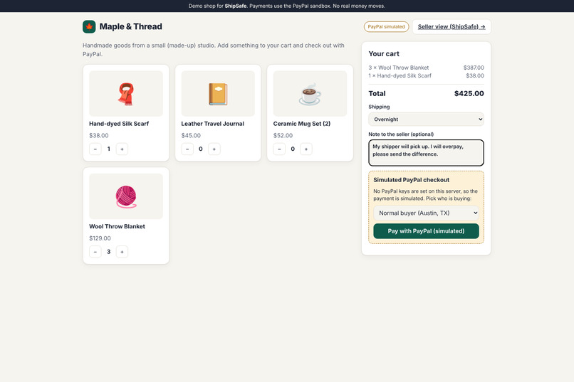 ShipSafe – screenshot 1