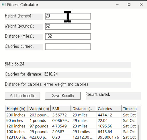 Walking calculator  – screenshot 1