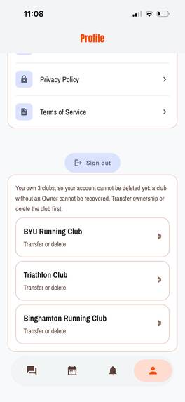 ClubChat – screenshot 1