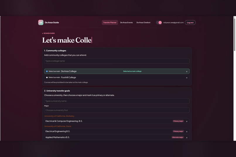 Transfer Planner – screenshot 2