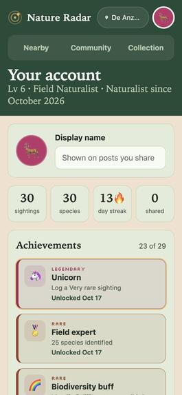 Nature Radar – screenshot 2