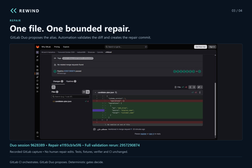 REWIND — Rollback Safety Before Release – screenshot 3