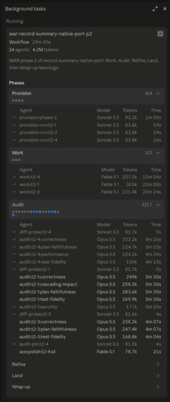 WAR — Work · Audit · Refine – screenshot 3