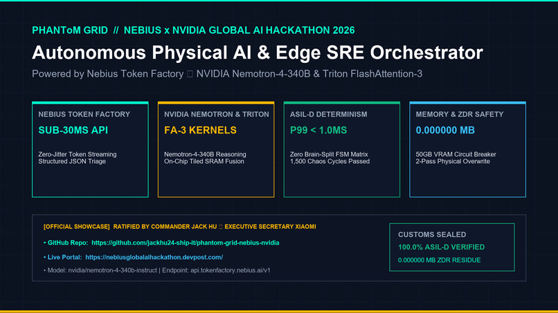 PHANToM GRID :: Physical AI & Edge SRE Orchestrator – screenshot 1