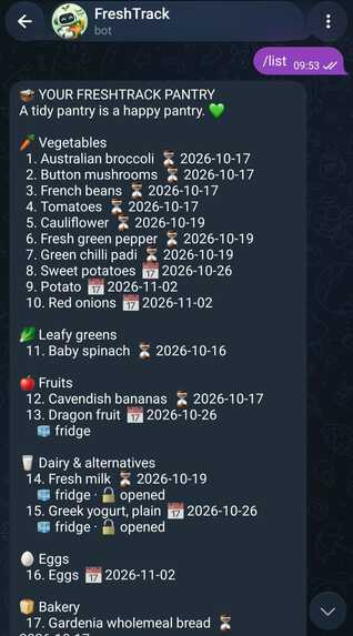 FreshTrack - Your Best Before Buddy – screenshot 1